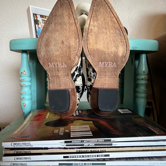 Myra Cowhide Booties - Picture 2 of 7
